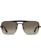 Prada Eyewear Top Bar Square Sunglasses - Black