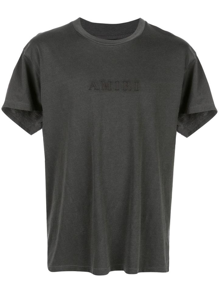 Amiri Logo Embroidery T-shirt - Grey