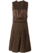 Vanessa Bruno Sleeveless Dress, Women's, Size: 38, Green, Silk/cotton/acetate/viscose