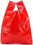 Msgm Shopper Tote Bag - Red
