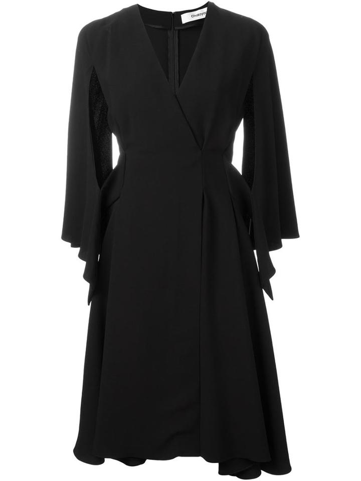 Chalayan Draped Sleeve Flared Dress