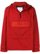 Napa Silver Hooded Jacket - Red