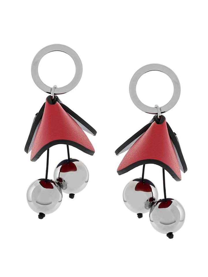 Marni Floral Drop Earrings - Pink