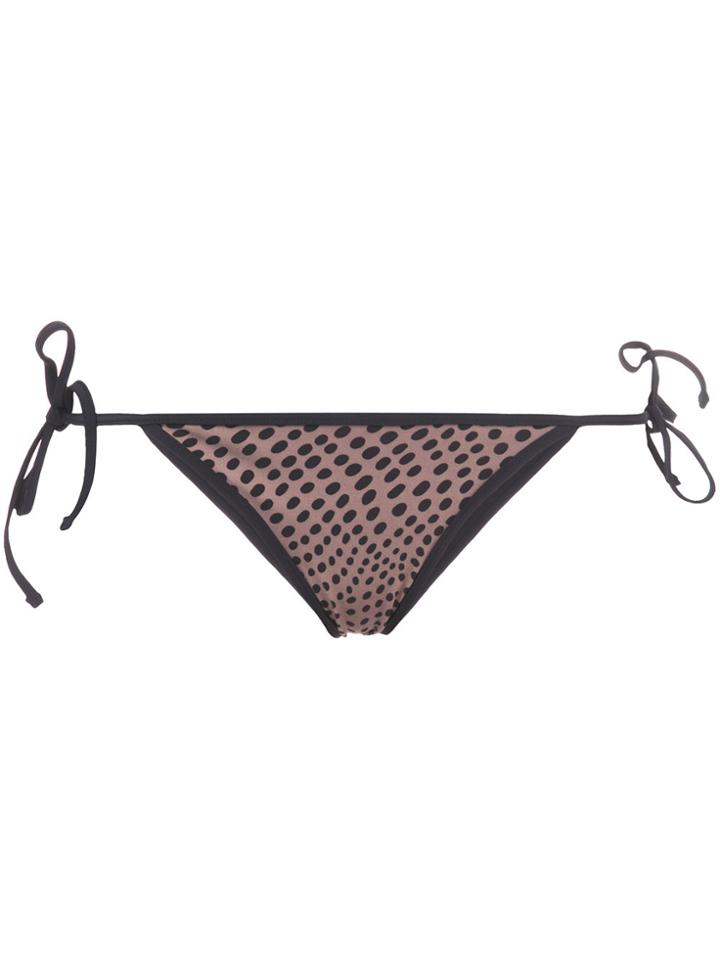 Dvf Diane Von Furstenberg Abstract Dot Bikini Bottoms - Black