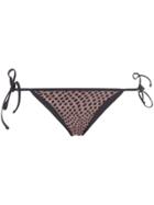 Dvf Diane Von Furstenberg Abstract Dot Bikini Bottoms - Black