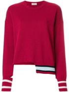 Mrz Dropped Shoulder Jumper - Pink & Purple