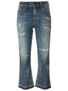 Citizens Of Humanity Cropped Flared Jeans, Women's, Size: 29, Blue, Cotton/polyurethane