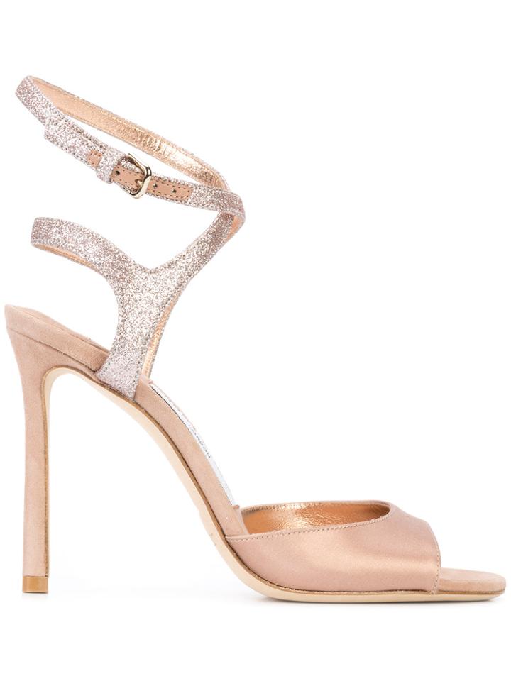Jimmy Choo Helen Sandals - Pink & Purple
