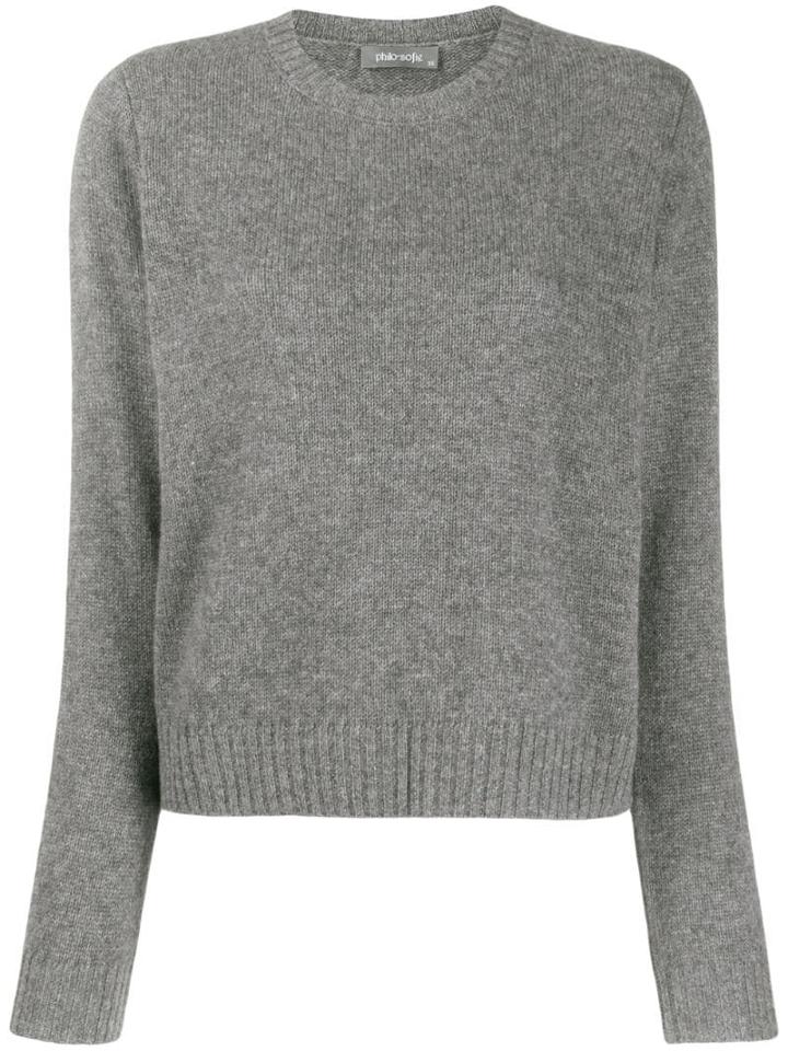 Philo-sofie Round Neck Jumper - Grey
