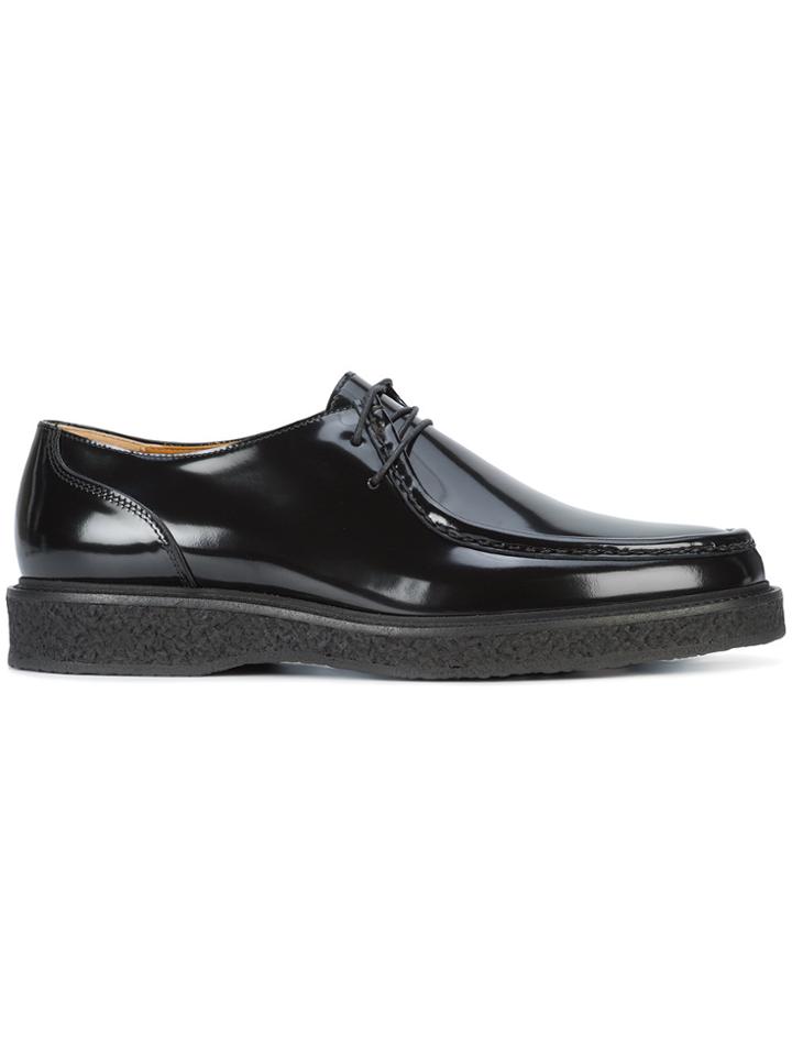 Saint Laurent Patent Oxford Shoes - Black