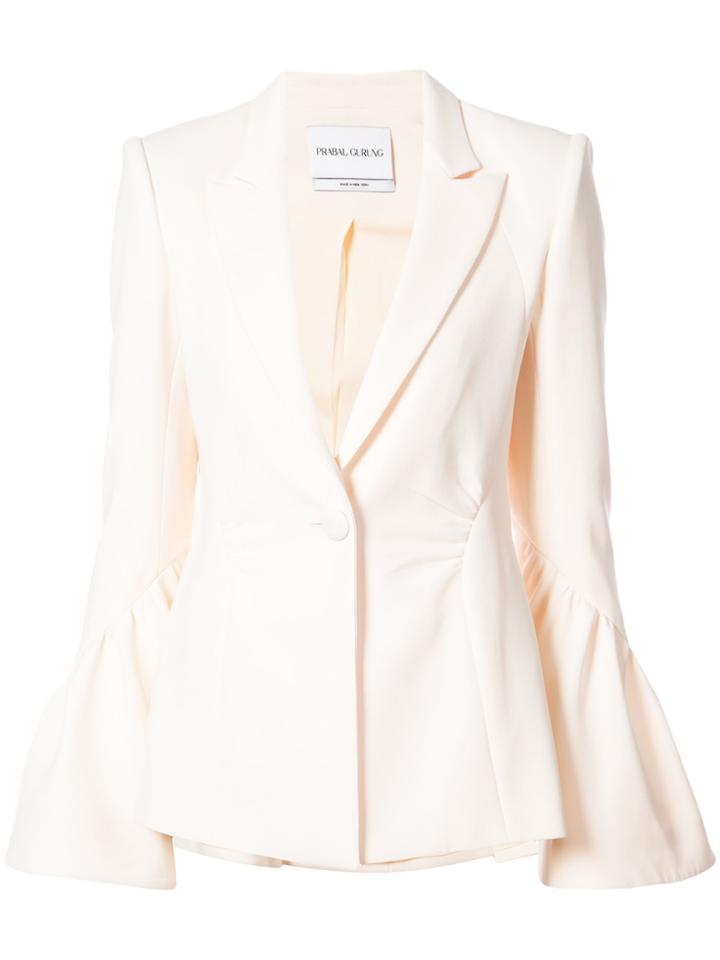 Prabal Gurung One Button Blazer - White