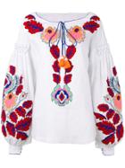 Yuliya Magdych 'eden Tree' Embroidered Blouse - White