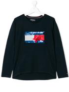 Tommy Hilfiger Junior Embellished Sequin Jumper - Blue