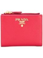 Prada Compact Wallet - Red
