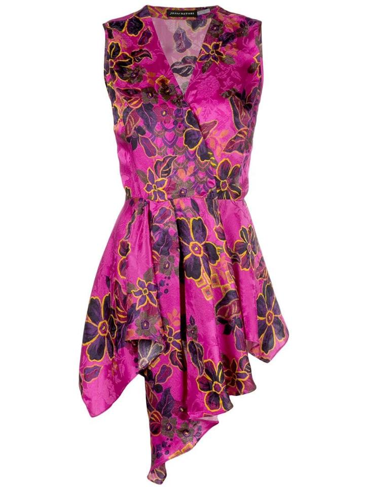 Josie Natori Jacquard Blouse - Pink