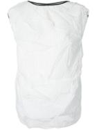 Lydia L. - Isabeau Crushed Pleat Top - Women - Polyester - 36, White, Polyester