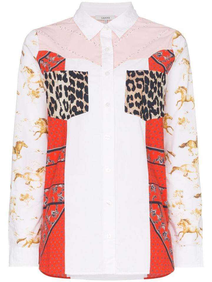 Ganni Sweeny Shirt - 977 Block Colour