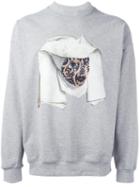 Y / Project 'woman' Sweatshirt, Adult Unisex, Size: Large, Grey, Cotton