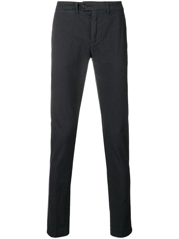 Department 5 Patterned Straight Leg Trousers - Grey