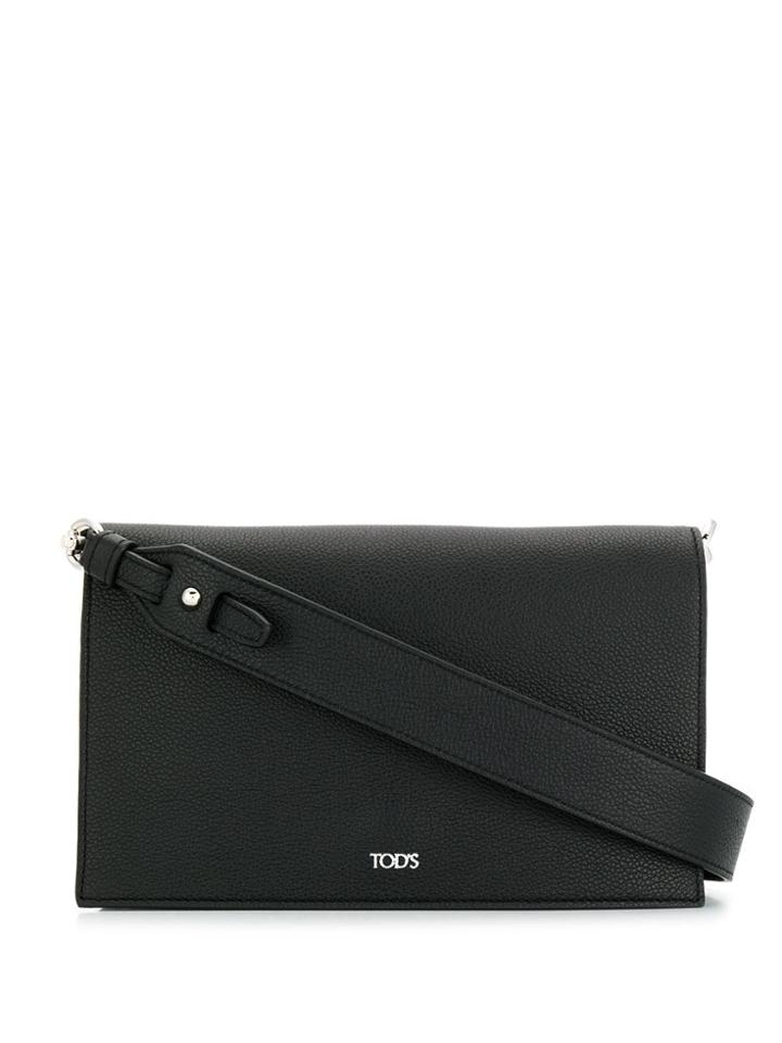 Tod's Logo Stamp Cross Body Bag - Black