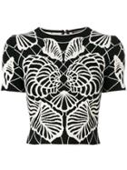 Alexander Mcqueen Butterfly Pattern Top - Black