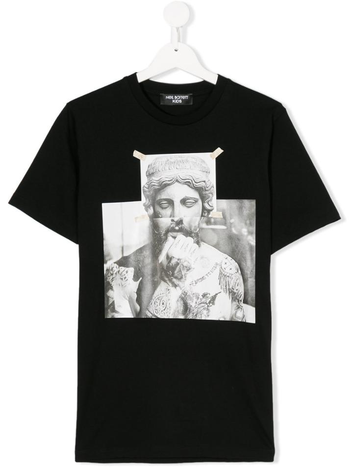 Neil Barrett Kids Graphic Print T-shirt - Black