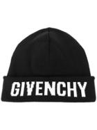 Givenchy Logo Knit Beanie - Black