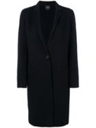 Theory Single Breasted Coat - Blue