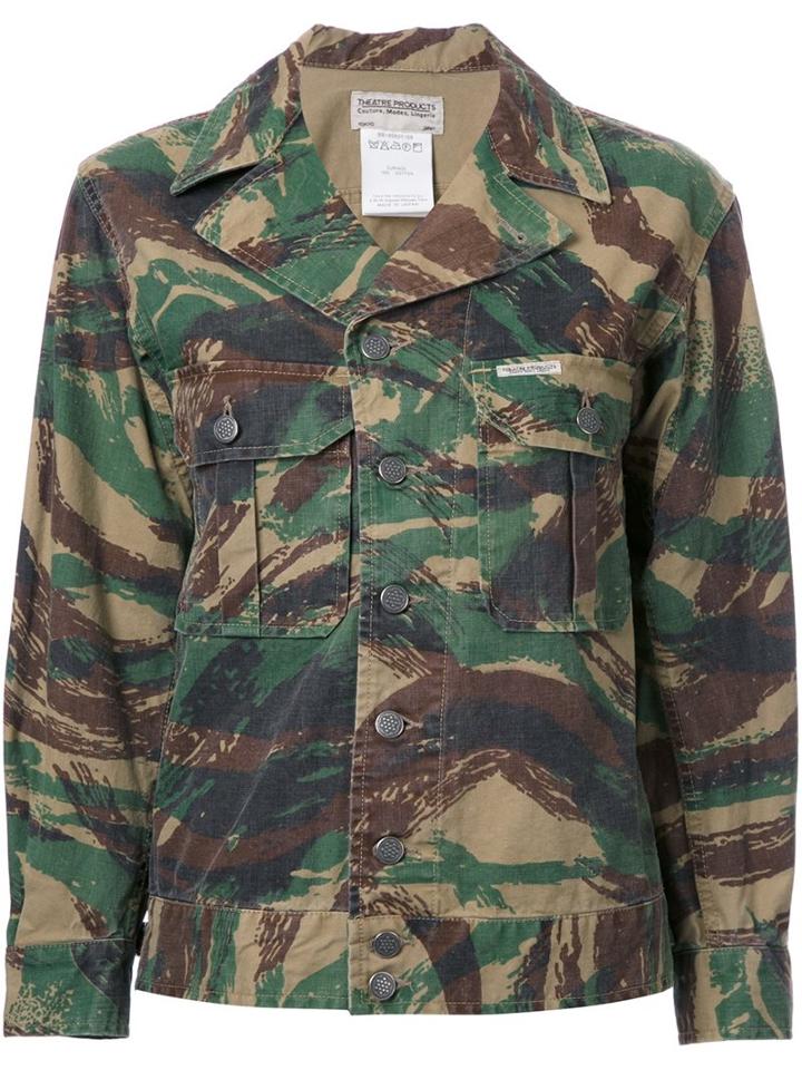 Theatre Products Peaked Lapel Shirt Jacket, Women's, Cotton