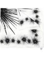 Olympiah Urchin Print Scarf - White