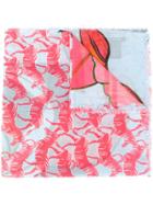 Luisa Cerano Patterned Scarf - Blue