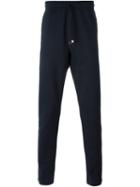 Dolce & Gabbana - Classic Track Pants - Men - Cotton/calf Leather/brass - 52, Blue, Cotton/calf Leather/brass