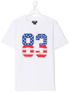 Woolrich Kids Teen Number Print T-shirt - White
