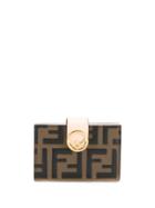 Fendi Ff Motif Card Case - Brown