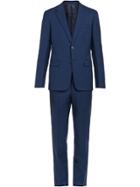 Prada Wool And Mohair Single-breasted Suit - Blue