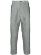Jac+ Jack Cropped Tailored Trousers - Grey