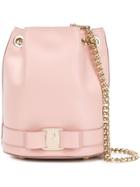 Salvatore Ferragamo Vara Bow Bucket Bag - Pink