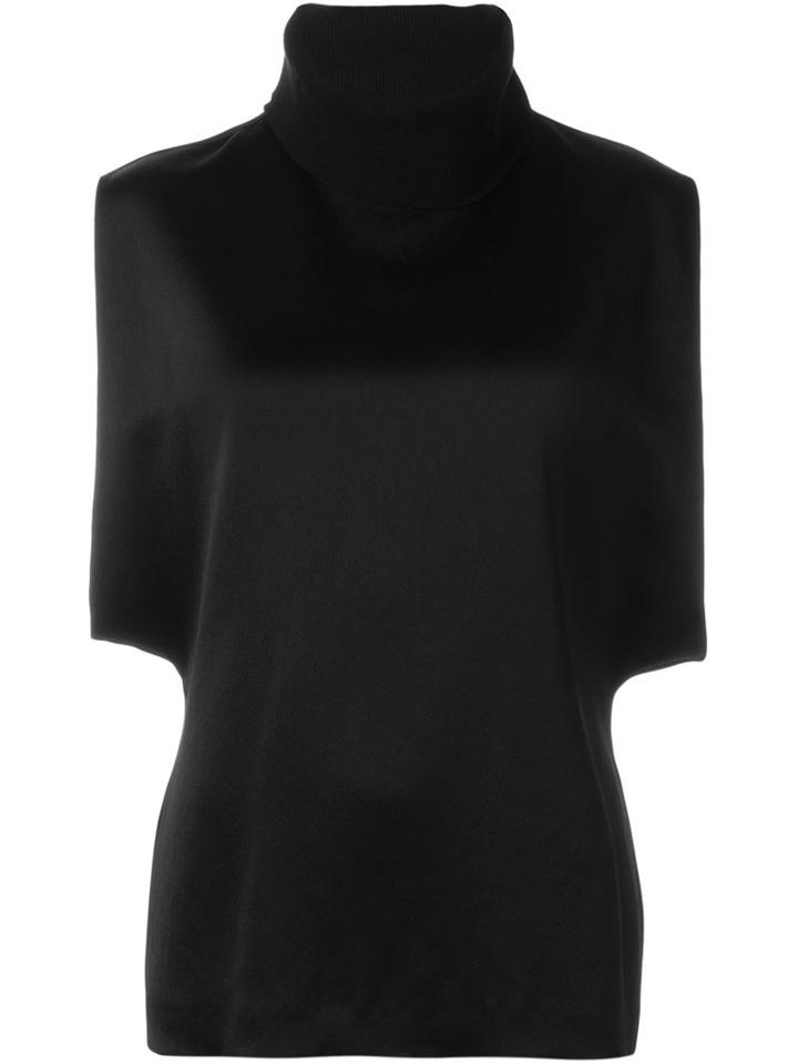 Marni Ribbed Roll Neck Top, Women's, Size: 36, Black, Acetate/viscose/cotton