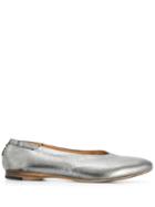 Silvano Sassetti Metallic-effect Flat Ballerinas