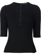 David Koma Cut Out Panel Top