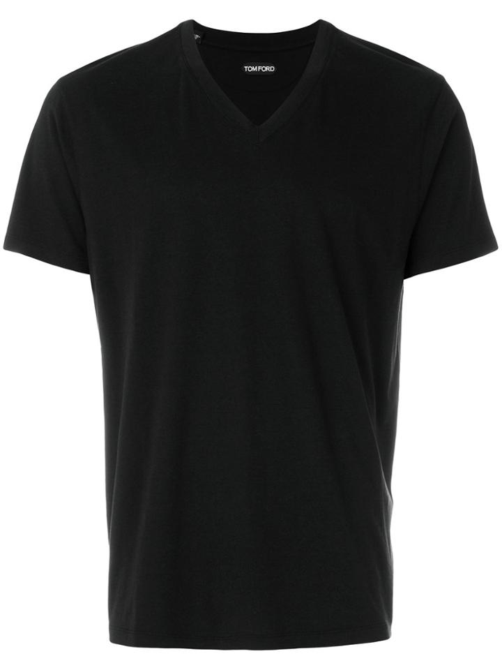 Tom Ford V-neck T-shirt - Black