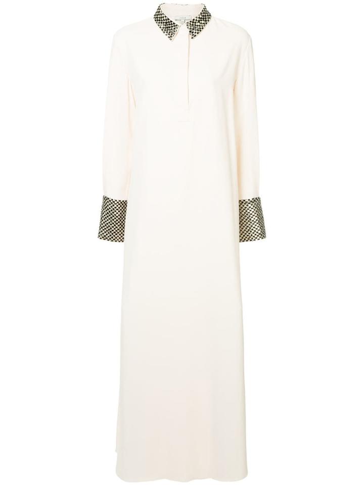 Layeur Embellished Shirt Dress - Nude & Neutrals