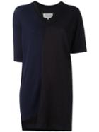 Maison Margiela - Spliced Bi-colour Knitted Top - Women - Cotton - M, Black, Cotton
