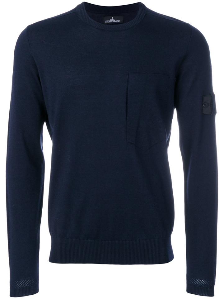 Stone Island Shadow Project Crew Neck Sweater - Blue