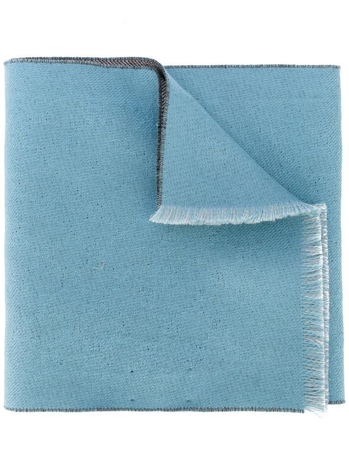 Gucci - Gg Contrast Scarf - Men - Wool - One Size, Brown, Wool