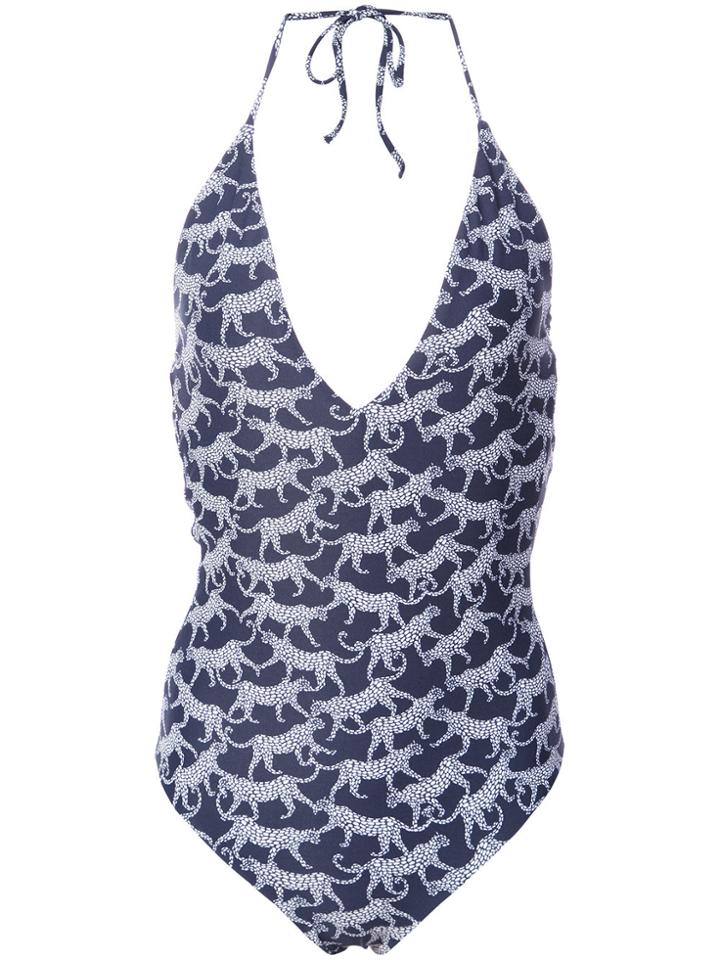 Onia Nina Printed Swimsuit - Blue