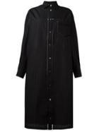 Veronique Branquinho Striped Shirt Dress - Black