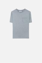 Ami Alexandre Mattiussi Chest Pocket T-shirt, Men's, Size: Xxl, Grey, Cotton