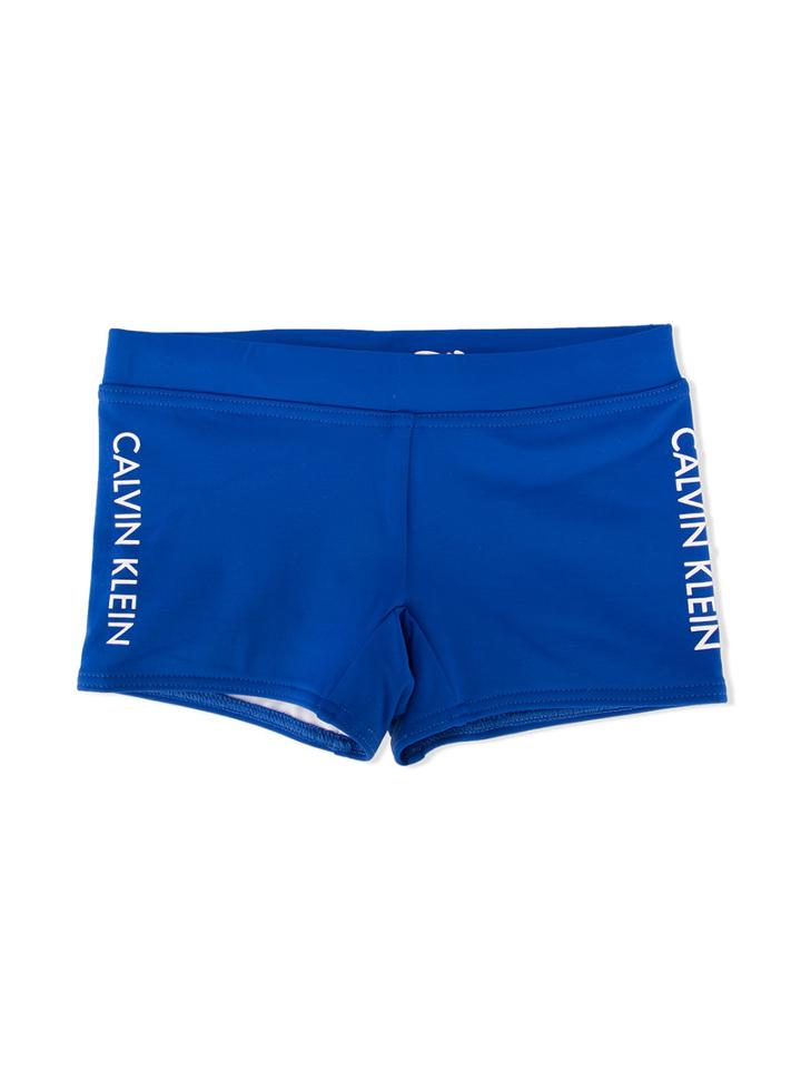 Calvin Klein Kids - Side Logo Swim Shorts - Kids - Polyamide/spandex/elastane - 4 Yrs, Toddler Boy's, Blue