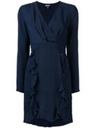 Just Cavalli Ruffled Trim Dress - Blue